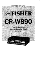 Fisher CRW-890 - Service Manual